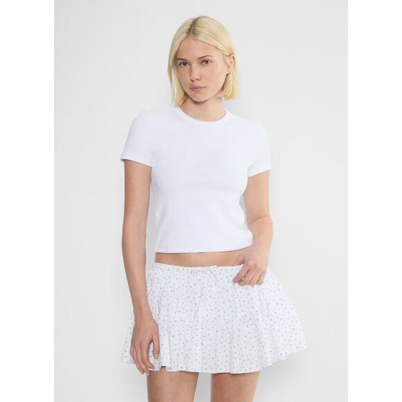 Sunday Best BestHug™ Little Ribbed T-Shirt White - S - Picture 3 of 6